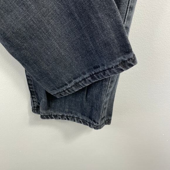 BlackJack Dark Light Washed Black Distressed Jeans Women's Size Large L - Picture 2 of 10